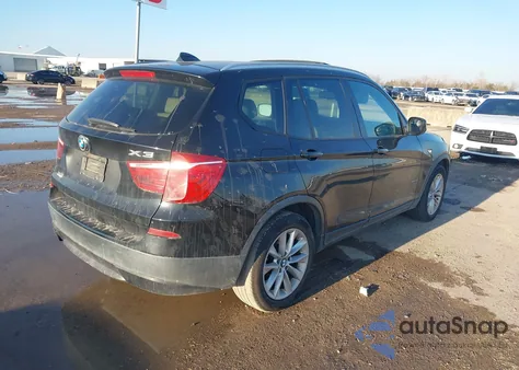 2014 BMW X3 xDrive28I from USA, damaged, VIN 5UXWX9C56E0D33345
